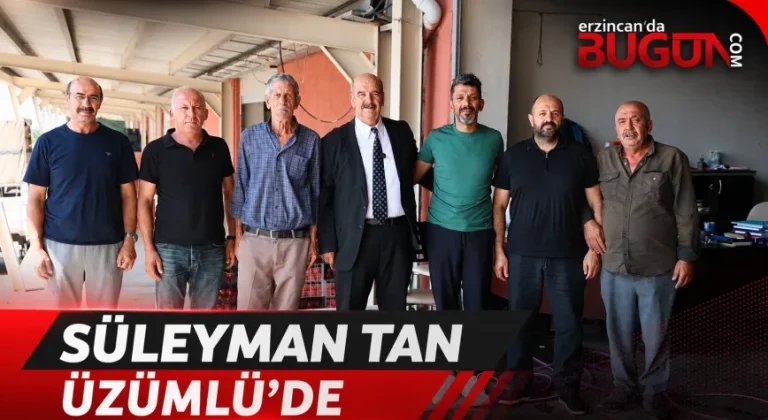 Süleyman Tan Üzümlü’de Esnaf ve Oda Üyeleriyle Buluştu