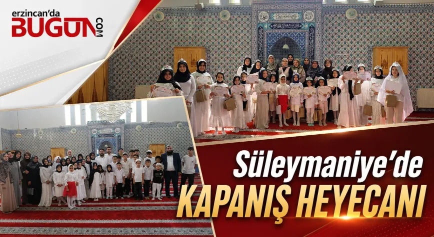 Süleymaniye Camii Yaz Kur’an Kursu Kapanış Programı Düzenlendi