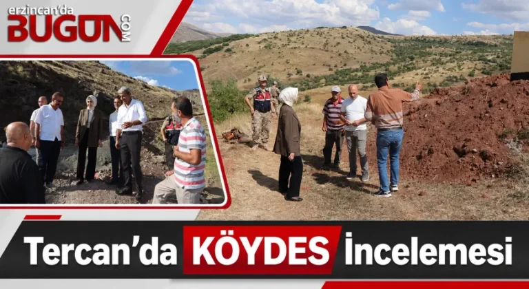 Tercan’da KÖYDES Yatırımları Yerinde İncelendi
