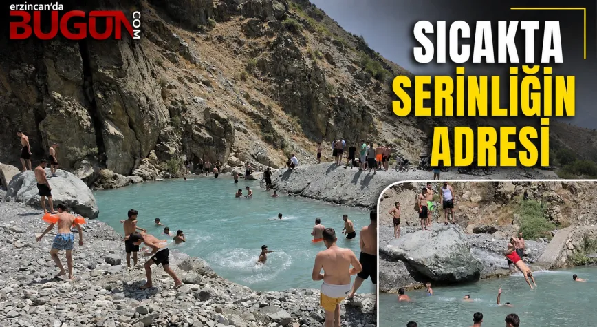 Üzümlü’de 40 Dereceye Varan Sıcaklarda Serinliğin Adresi Kumlama Havuzu Oldu