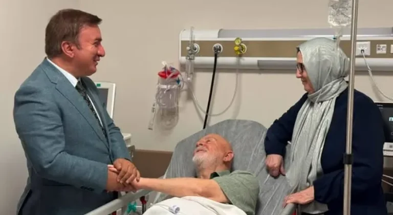 Vali Aydoğdu’dan Mustafa Kutlu’ya Geçmiş Olsun Ziyareti