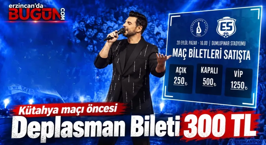 Erzincanspor Taraftarına Deplasman Bileti 300 TL