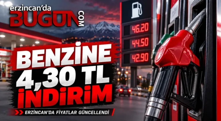 BENZİNE 4 LİRA 30 KURUŞ İNDİRİM! ERZİNCAN'DA AKARYAKIT FİYATLARI NE KADAR OLDU?