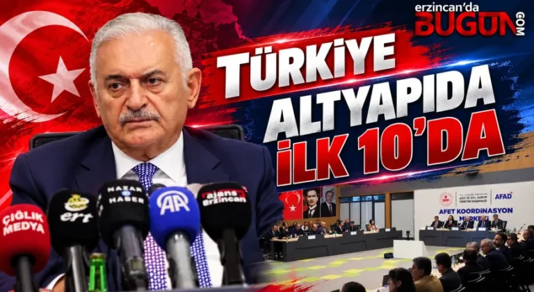 BİNALİ YILDIRIM ERZİNCAN'DA KONUŞTU: “TÜRKİYE ALTYAPIDA DÜNYANIN İLK 10 ÜLKESİ ARASINDA”