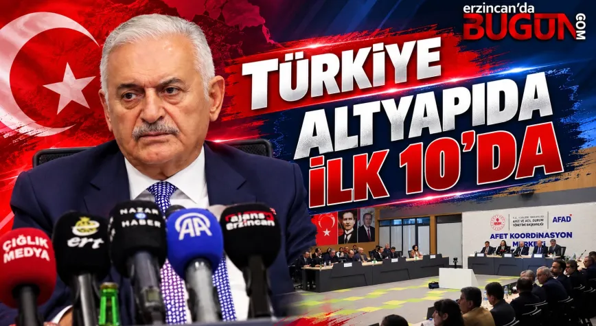 BİNALİ YILDIRIM ERZİNCAN'DA KONUŞTU: “TÜRKİYE ALTYAPIDA DÜNYANIN İLK 10 ÜLKESİ ARASINDA”