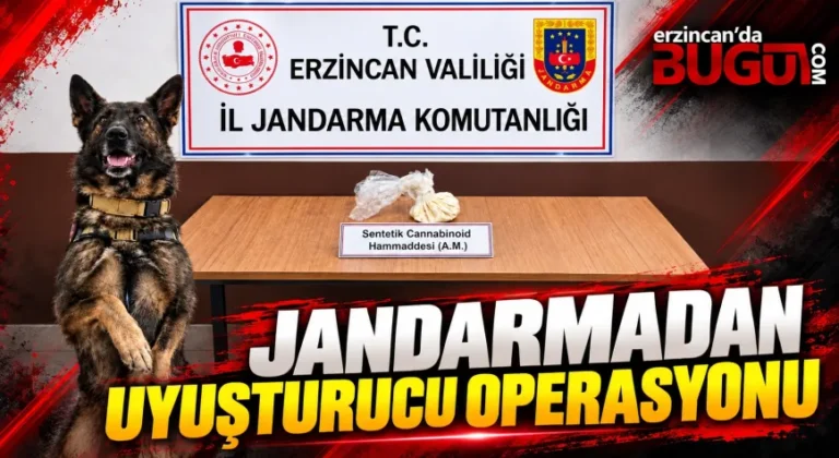 ERZİNCAN’DA UYUŞTURUCU OPERASYONU: 4 KİLOGRAM BONZAİ ÜRETİLEBİLECEK HAMMADDE ELE GEÇİRİLDİ