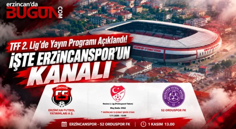 ErzincanSpor–52 Orduspor Maçının Yayınlanacağı Kanal Belli Oldu!