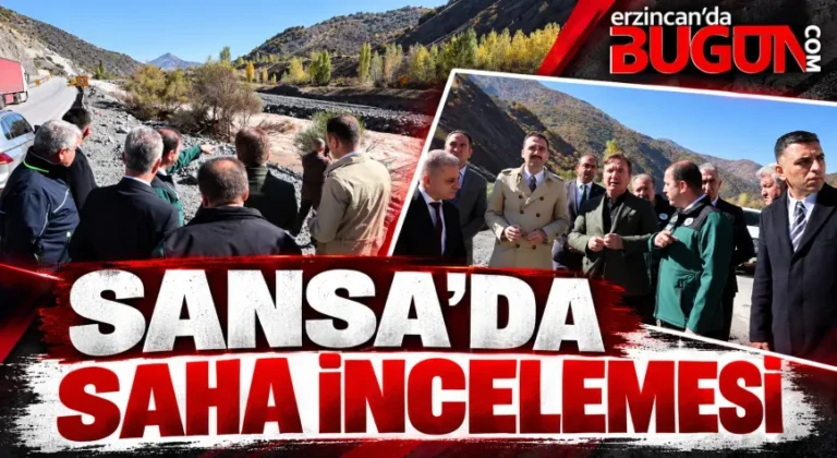 Vali Aydoğdu Sansa Deresi’nde İncelemelerde Bulundu: Heyelan Riskine Karşı Yeni Önlemler Alınıyor
